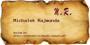 Michalek Rajmunda névjegykártya